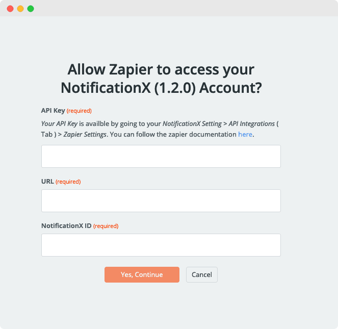 Zapier Notification Alert