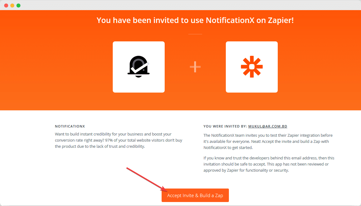 Zapier Notification Alert