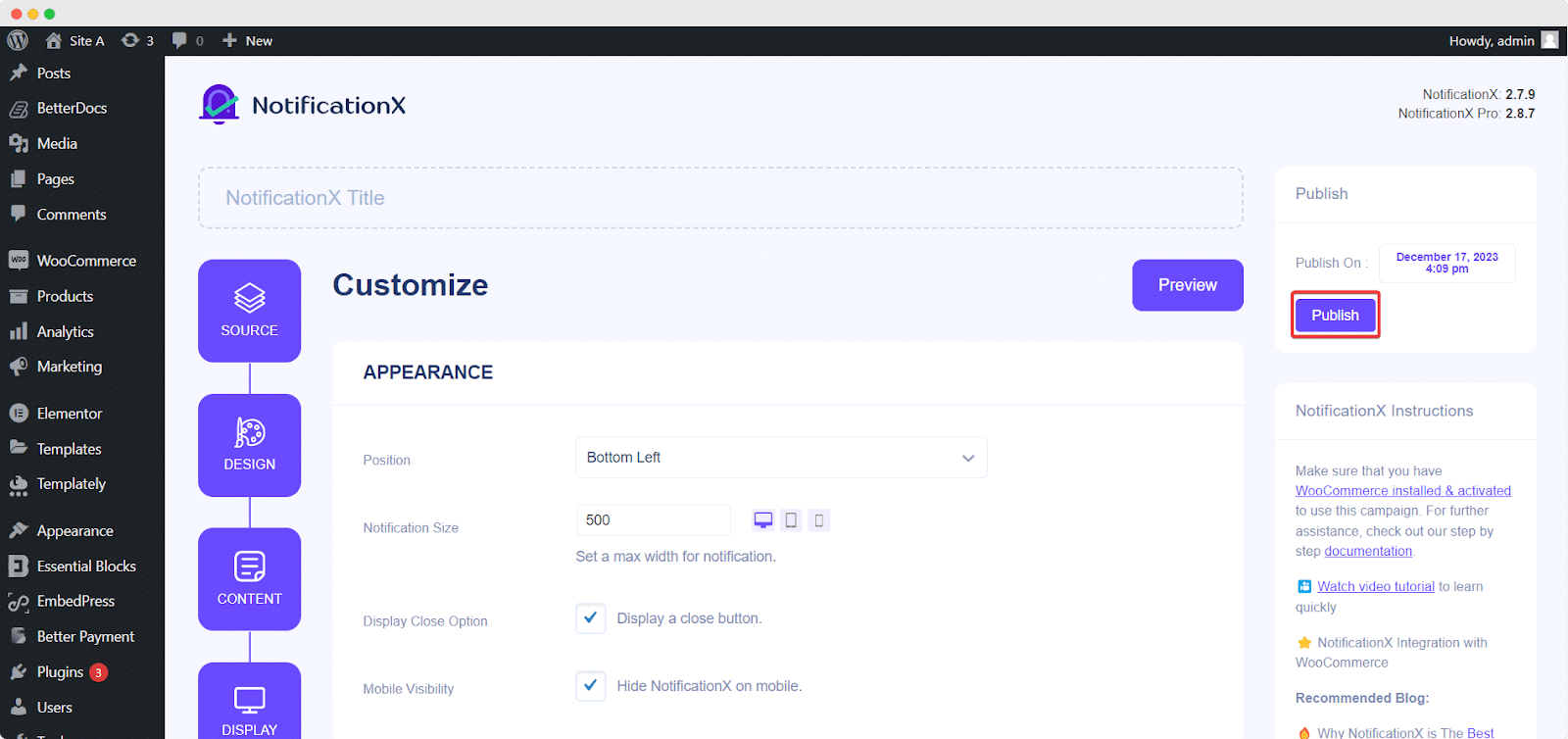 WooCommerce Notification